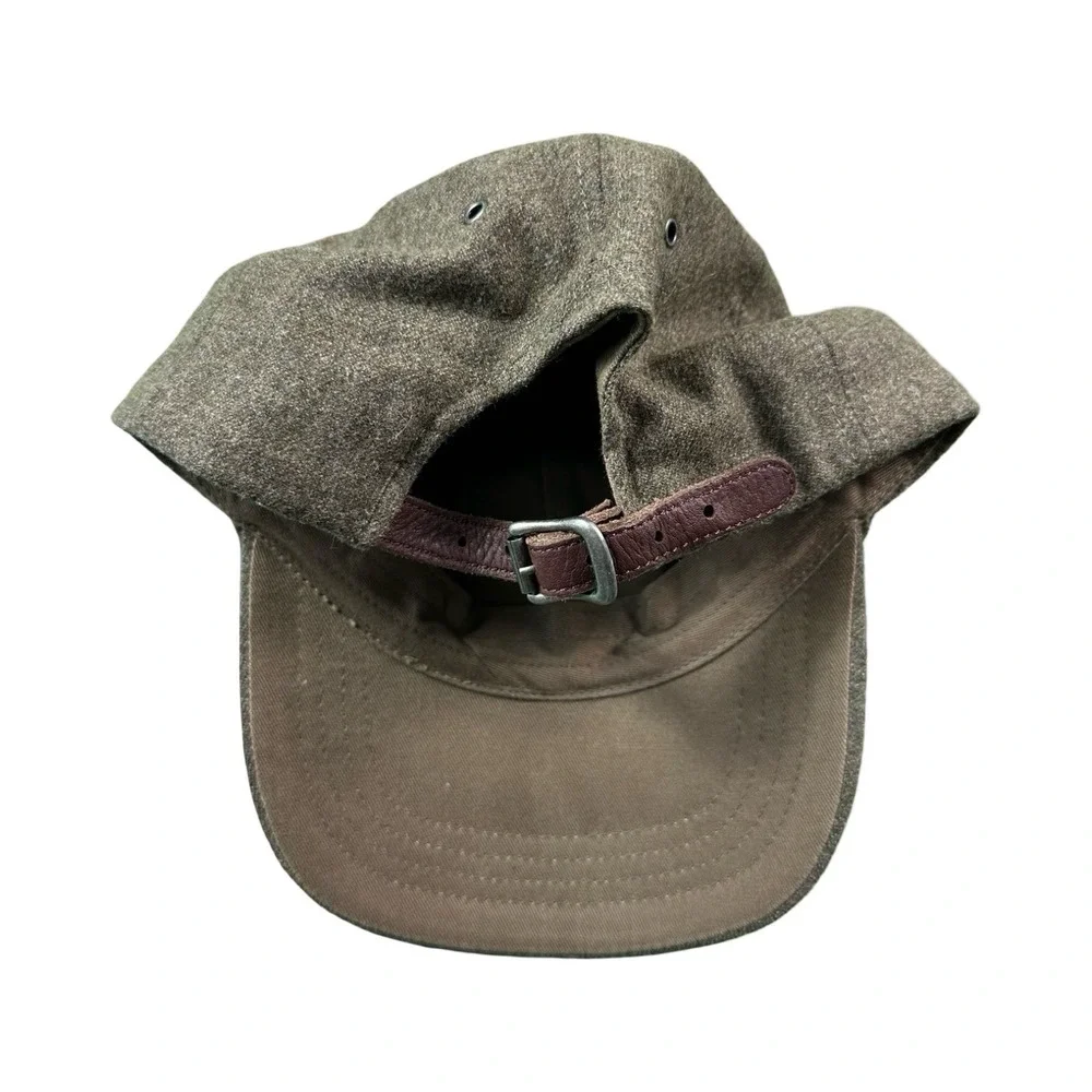 Polo Ralph Lauren Brown VTG Wool Blend Horse Furnishing Strapback Mens Hat
